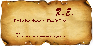 Reichenbach Emőke névjegykártya